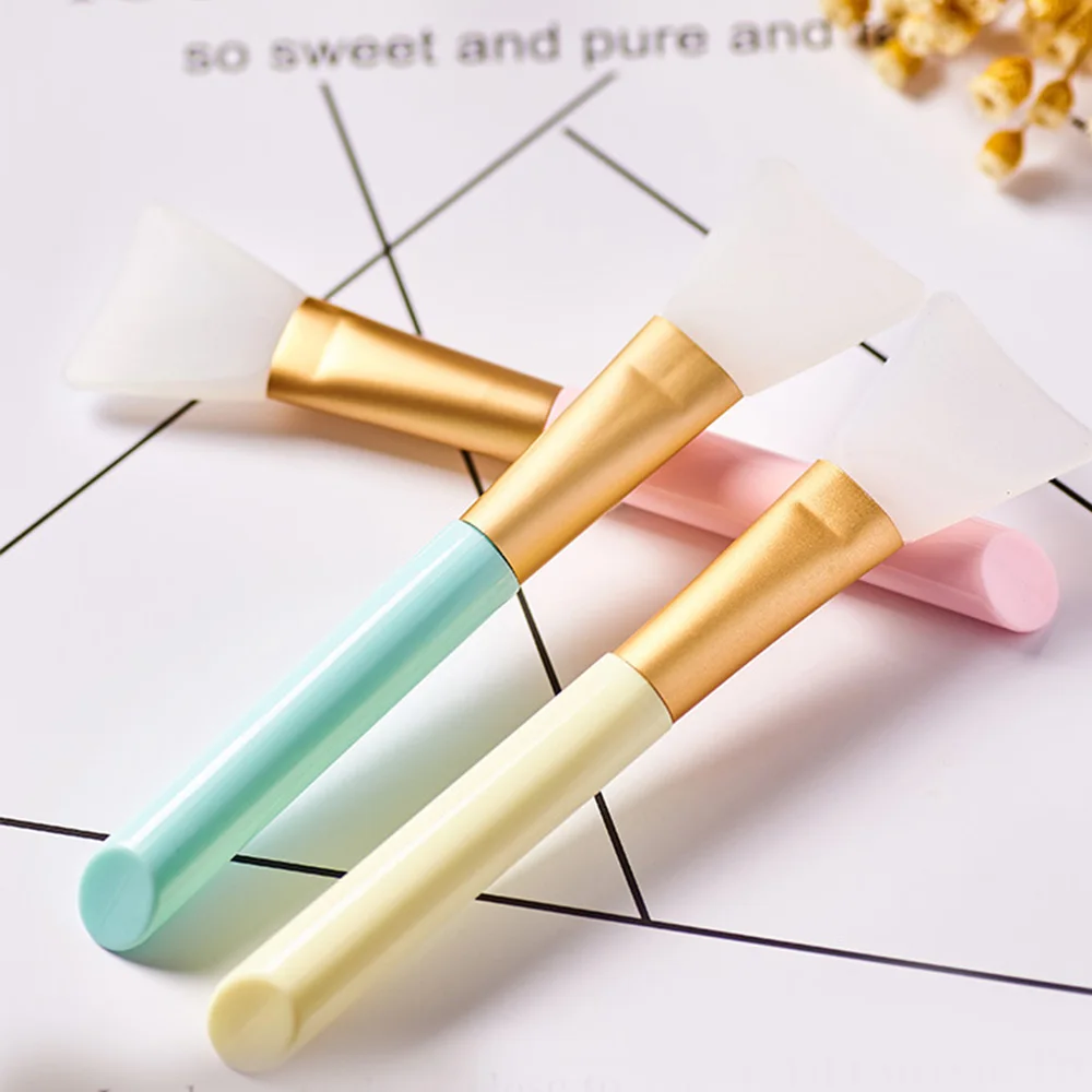 

1pcs Face Mask Brush Silicone DIY Facial Mask Mud Mixing Brush Tool Powder Brush Women Soft Face Tool Makeup Brush