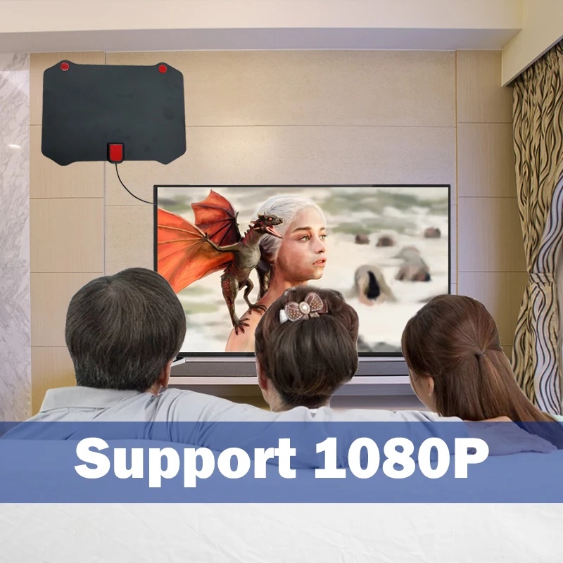 Антенна для помещений и улицы hdtv tv антенна hqclear внешний усилитель