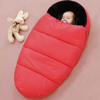 

Baby Carriage Winter Sleeping Bag Windproof Cover For Yoya Yoyo Bugaboo Stroller Warm Footmuff Cover Baby Stroller Accessories
