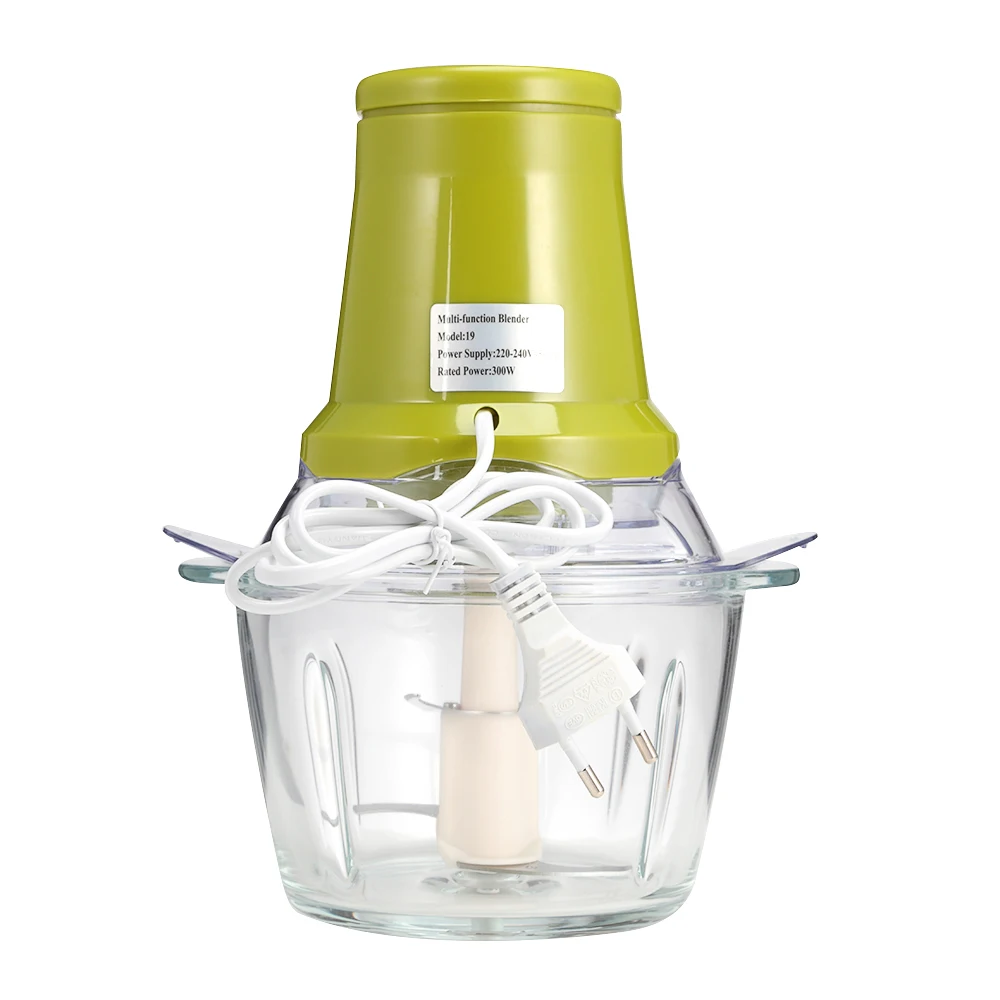  1.5L Electric Meat Grinder Vegetable Fruit Cutter Household Food Processor Manual Chopper Meat Shre - 4000371239377