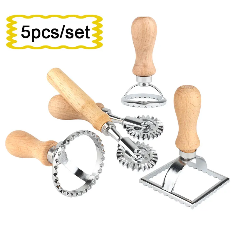 5pcs one set 5 шт./пакет боковая Цветочная форма для выпечки печенья паста торт закуски выпечка Инструменты ручная резка тисненые пельменки тиснение машина - Цвет: 5pcs one set