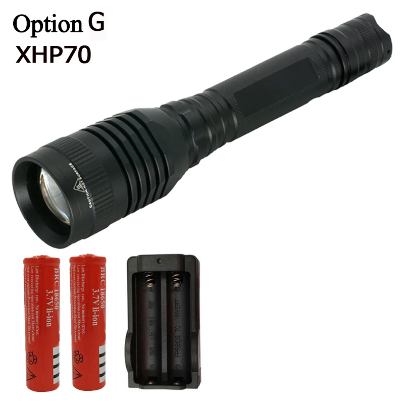 Option G Litwod Z20 XHP50 и XHP 70 масштабируемый светодиодный тактический фонарик для 18650 аккумуляторов алюминиевый самообороны linterna огни - Испускаемый цвет: Option G