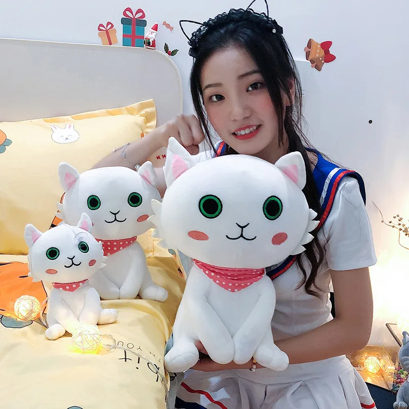 Мягкая игрушка кошка кукла милый маленький кот кулон праздник подарок на день рождения вечерние украшения для дома подарок для девочек