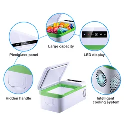 Refrigerador pequeño para maquillaje, refrigerador pequeño para dormitorio, CA, USB, belleza, cosméticos, cuidado de la piel, nevera para coche