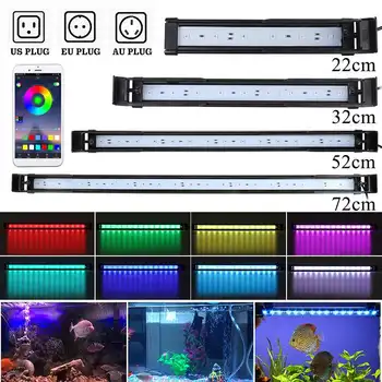 

Aquarium Fishing LED Lighting bluetooth APP Controller Fish Tank Light for Aquarium AC110V-240V 22-72cm