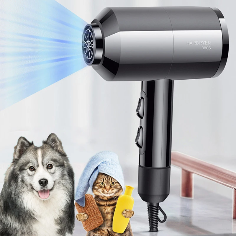 

Fast Dry Anion Hair Dryer Pet Blower Electric Pet Grooming Dryer Dual-Layer Anti-heat Innovative Design Household Hair Dryer