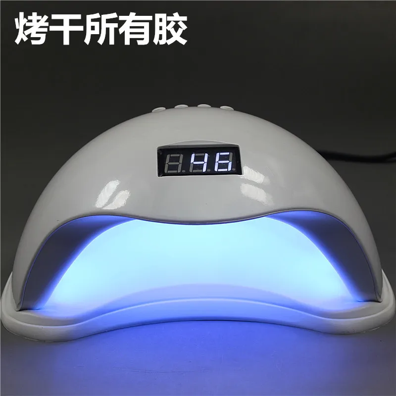 

48w Nail Phototherapy Machine Dryer Tool LED Sensor Light UV Polish Phototherapy Nail Heating Lamp Painless Chopsticks Container