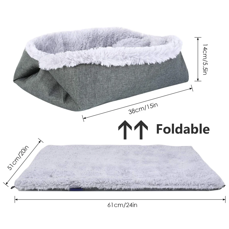 Домашние моющиеся зимние теплые домашние животные Щенок подушка коврик для кошек котенок Складная мягкая кровать для собак товары для домашних животных