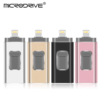 

USB Flash Drive For iPhone X/8/7/7 Plus/6/6s/5/SE/ipad OTG Pen Drive HD Memory Stick 16GB 32GB 64GB 128GB Pendrive usb 2.0