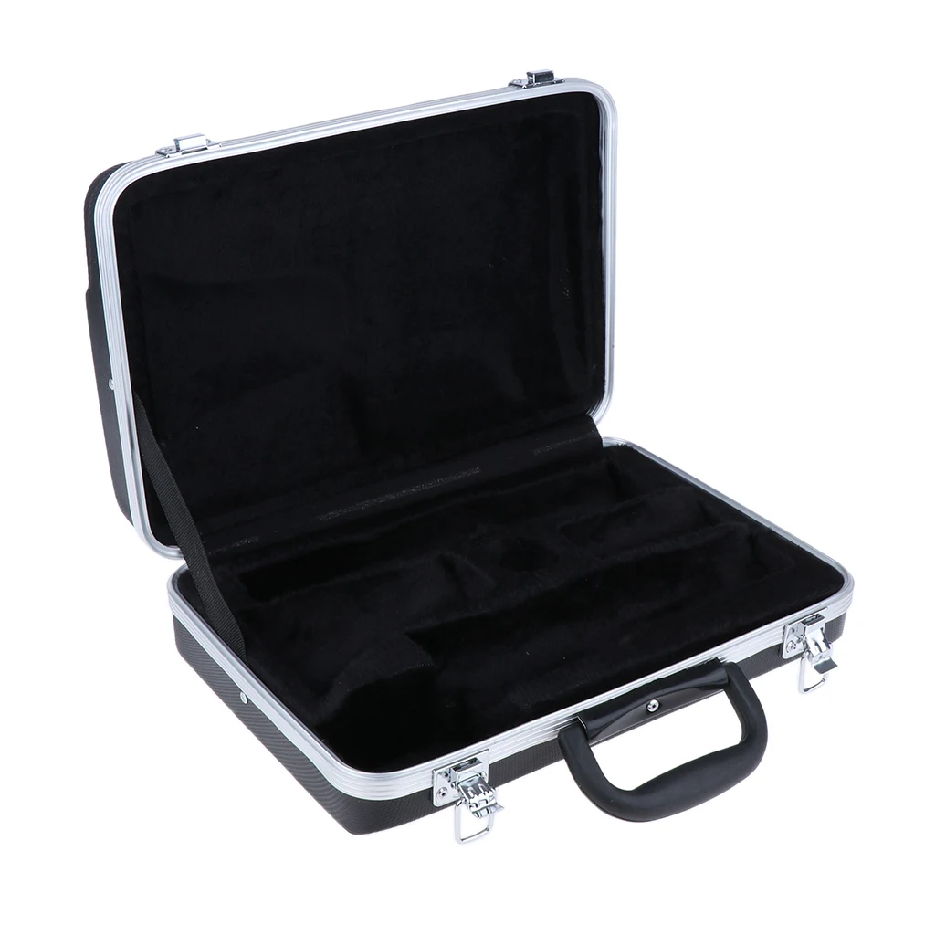 Portable Plastic Clarinet Gig Bag Case Hard Protector with Lining