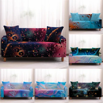 

Fantasy Geomety Elastic Sofa Cover 1/2/3/4 Seater Slipcover For Living Room Sectional Armchair Stretch All-inclusive Couch Cover