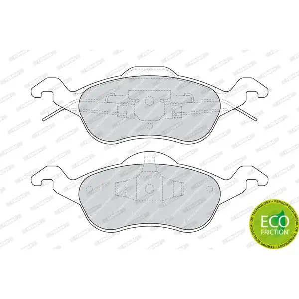 Колодки дисковые п.\ Ford Focus 1.4i-2.0i/1.8TDi&16V 98 FERODO