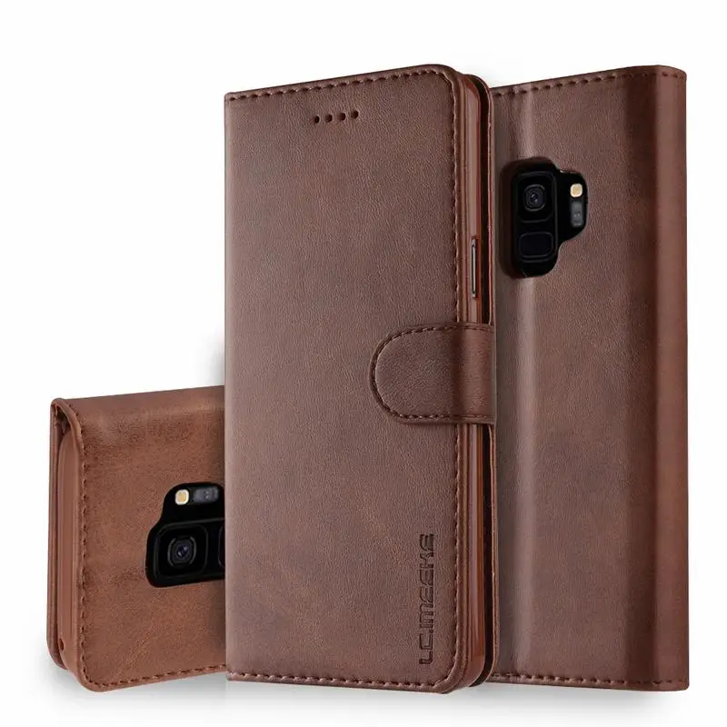 For samsung galaxy S9 S9Plus Luxury PU Wallet Leather phone cover For samsung galaxy S9 Plus TPU All inclusive phone case phone case leather phone case leather wallet case leather case