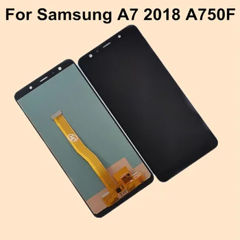 

LCD Screen For Samsung Galaxy A7 2018 A750F A750 LCD Display Touch Screen Digitizer LCD Replacement For Samsung A7 2018 A750