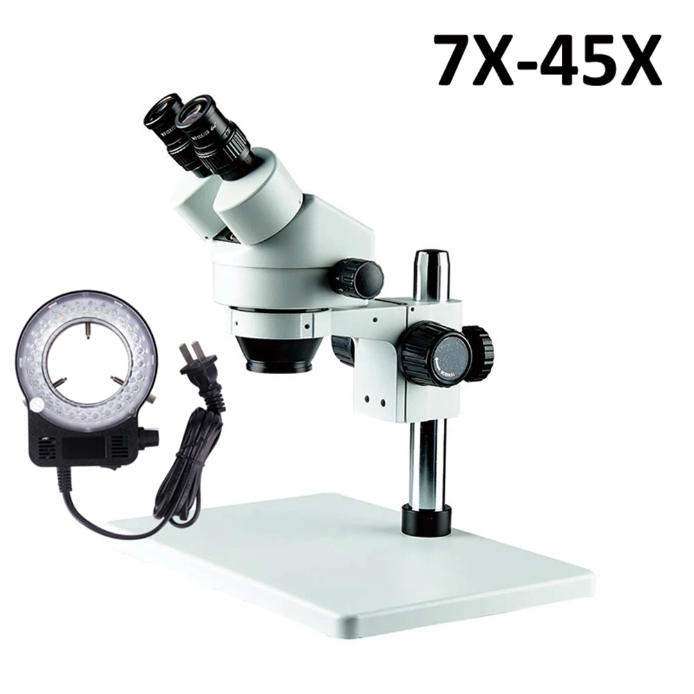  Professional Binocular Microscope Stereo Zoom Microscope 7X-45X For Phone Smartphones Repair Micros