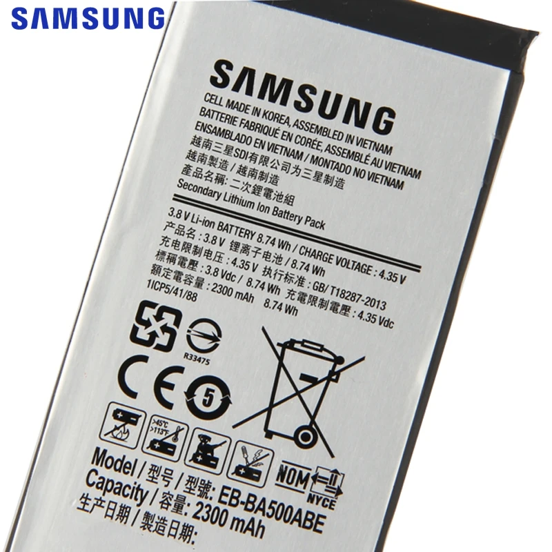 Сменный аккумулятор для SAMSUNG оригинальный Samsung GALAXY A5 2015 A5000 A5009 A500F телефона