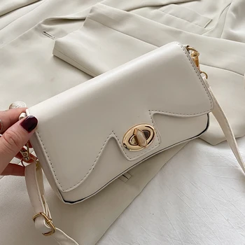 

2020 New Fashion Women Solid PU Shoulder Bag Casual Flap Travel Messenger Handbags Pouch Lady Crossbody Bag