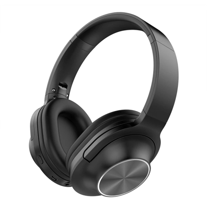 Черный Hi-Fi стерео наушники с шумоподавлением, Bluetooth 4,2, наушники с микрофоном, музыкальная гарнитура для мобильных телефонов, Xiaomi, Iphone, Sumsamg, планшетов - Цвет: Черный