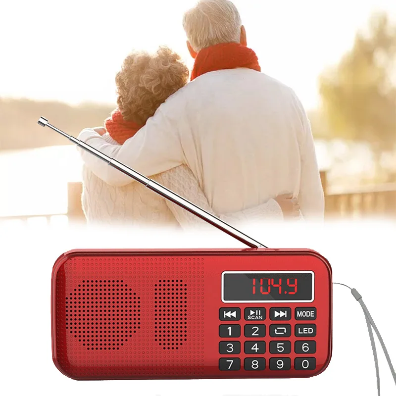 L-558AM цифровой MP3 музыкальный плеер динамик мини портативный авто FM AM MW карманный