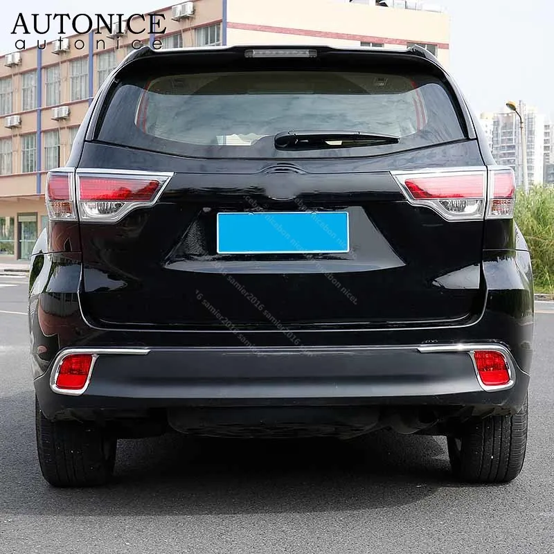 Лампа заднего противотуманного фонаря рамка Крышка отделка Подходит для toyota Highlander Kluger