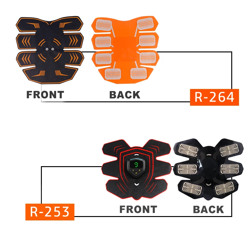 Продажа Перезаряжаемый EMS стимулятор мышц живота Электрический массажер для снижения веса спортивный тренажер тонкий вибратор стикер унисекс