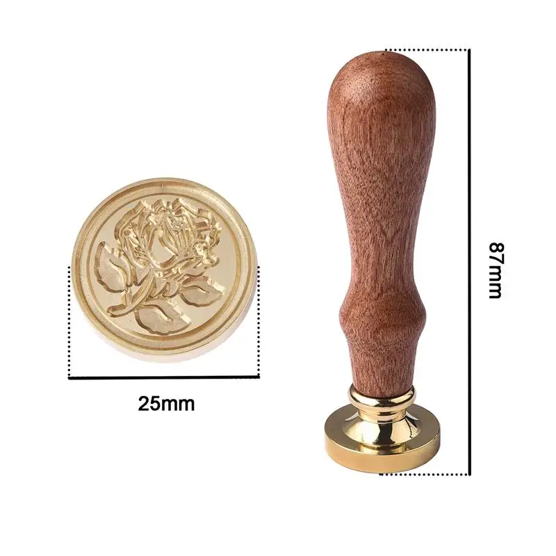 Wax Seal Mold Gold Flower Shape Metal Wax Sealing Tool Portable Vintage Sealing  Mould For Making Candles Seal Stamp Accessories - AliExpress