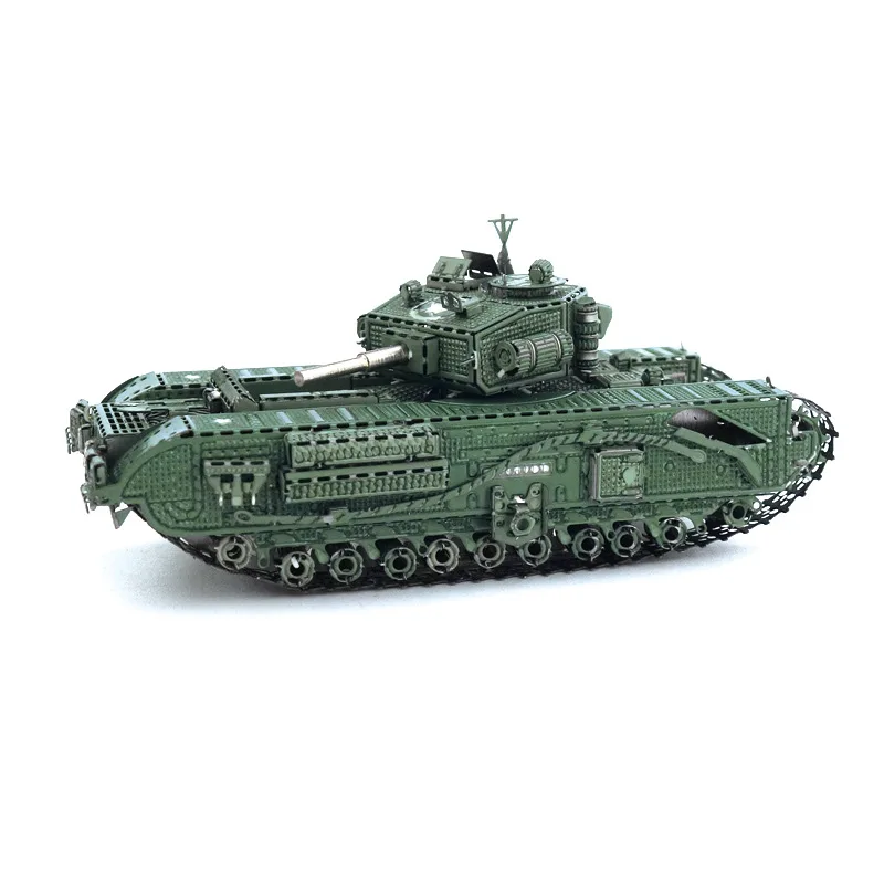 Love Spell цельнометаллический 3D DIY пазл собранная модель Черчилль Танк цветная версия
