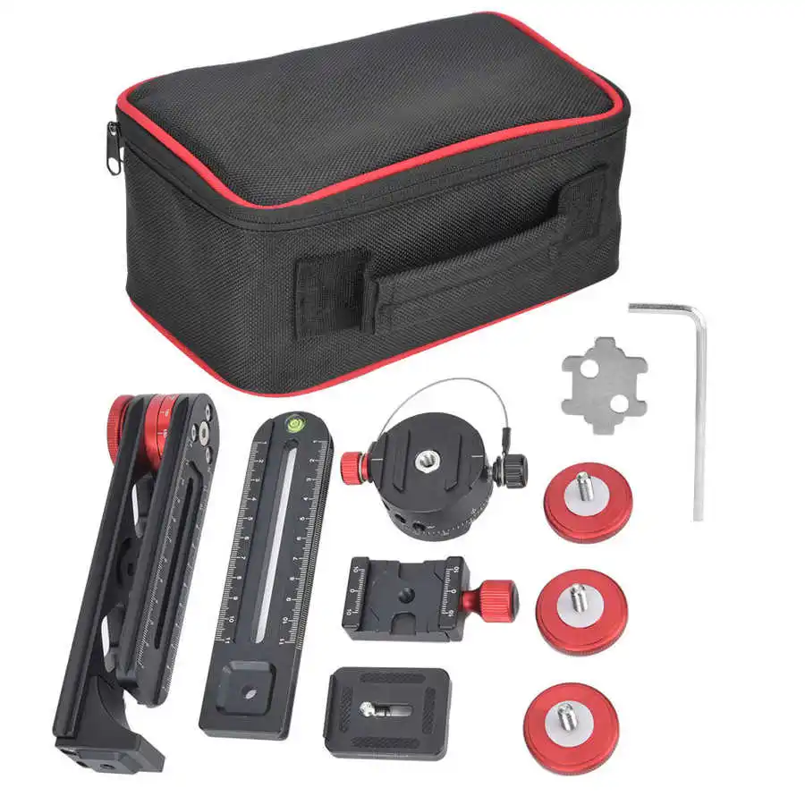 720 Panoramic Head with Ball Head Quick Release Plate 10KG Maximum Bearing for Nikon/Canon/Sony Digital DSLR Camera Camcorder
