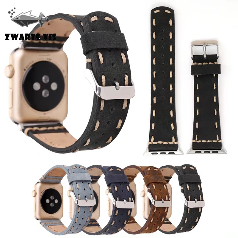 Для умных часов Apple Watch ремешок 1 2 3 4 ручной работы модный ремешок 38 мм 40 мм 42 мм 44 мм литературный стиль ремешок для Apple Watch 4 Чехол