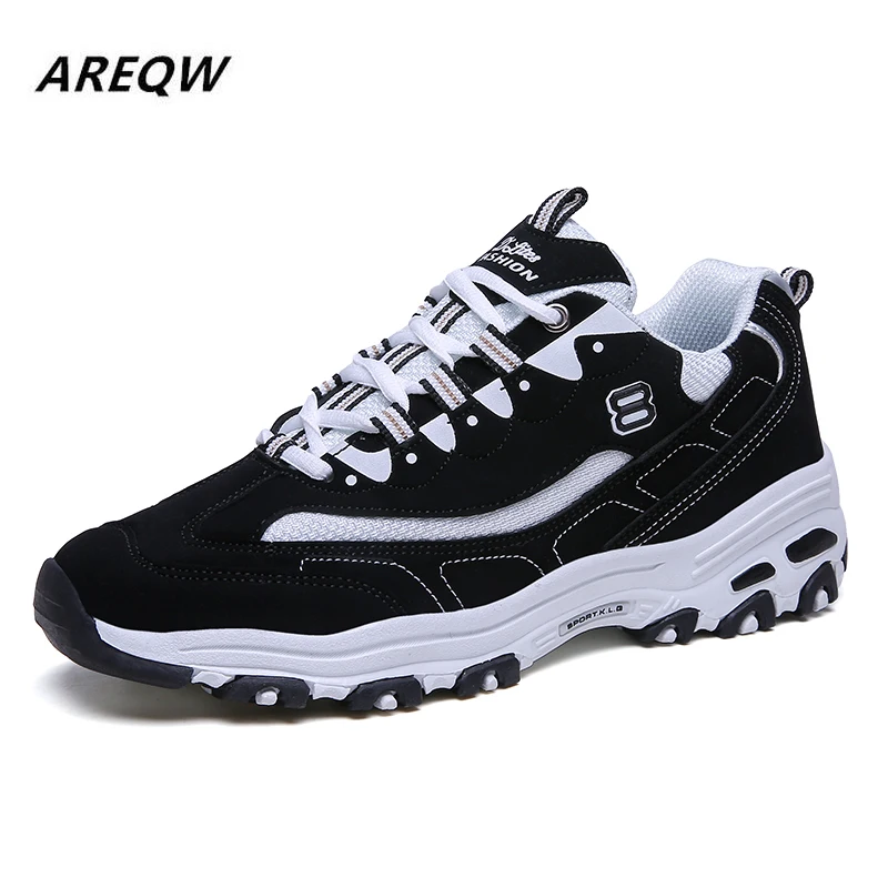 

2019 Spring and Autumn Men's Low-top Sneakers Students Mesh Breathable Casual Shoes Solid Color Lace-up Sneakers