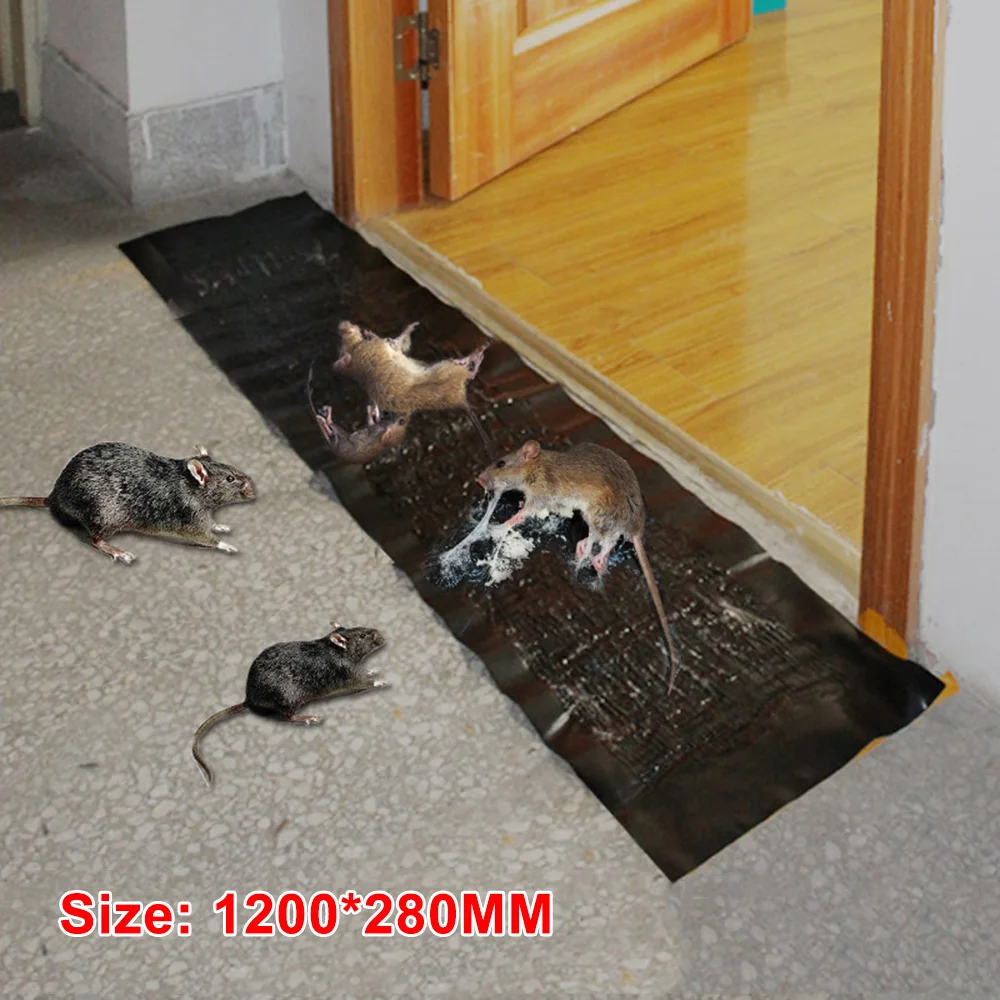 1.2M Big Size Rodent Glue Traps Super Sticky Mousetrap Rat Killer Pest Control Reject Rat Glue Trap Mice Catcher Glue Board