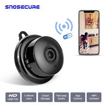 SNOSECURE умный дом 1080P Мини Wi-Fi Облачное хранилище IP камера беспроводная маленькая CCTV ночное видение Обнаружение движения двухстороннее аудио