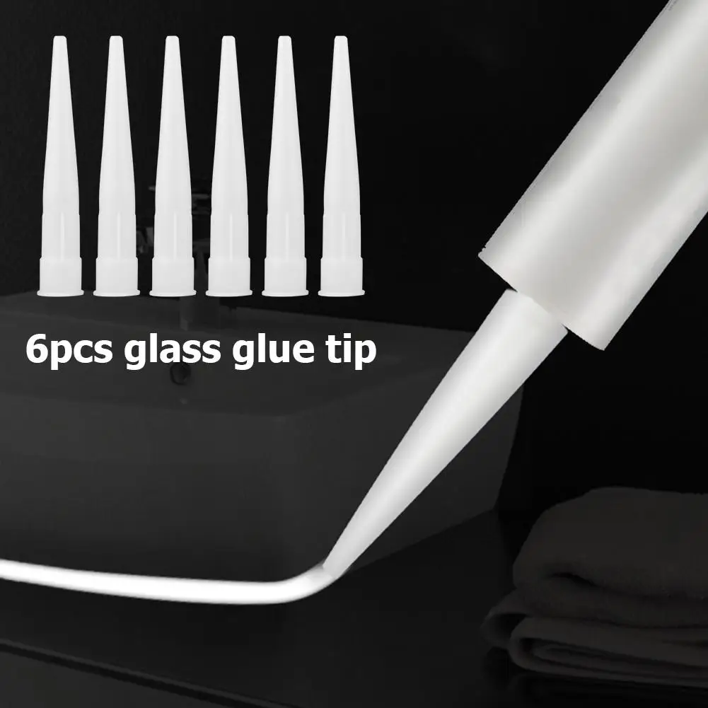 

Caulking Nozzle Plastic Glass Glue Nozzle Structural New Durable Glue Mouthes Grouting Internal Thread Tools for Construction