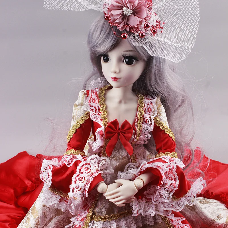 1/3 BJD 60 см кукла игрушки принцесса платье SD кукла 18/26 набор кукол одежда придворное платье Мода девушка подарок игрушки аксессуары - Цвет: Style 5