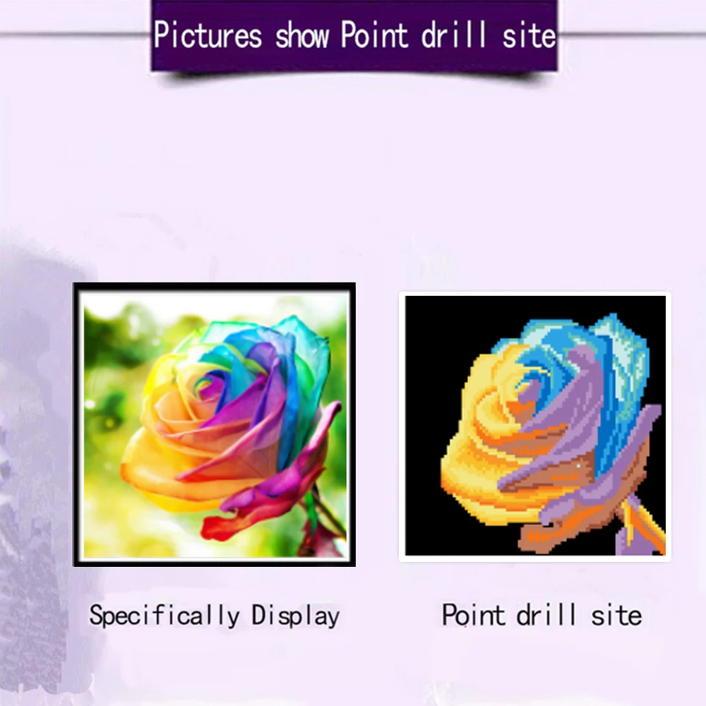 rhinestone diamond painting 5D diamond mosaic pattern DIY diamond painting colorful rose decoration diamond vase cross stitch interior wall decoration jellyfish diamond painting