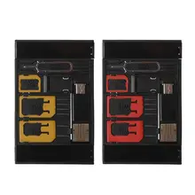 5 w 1 uniwersalny Mini Adapter na karty SIM futerał do przechowywania zestawy do Nano karta Micro SIM karta pamięci TF czytnik