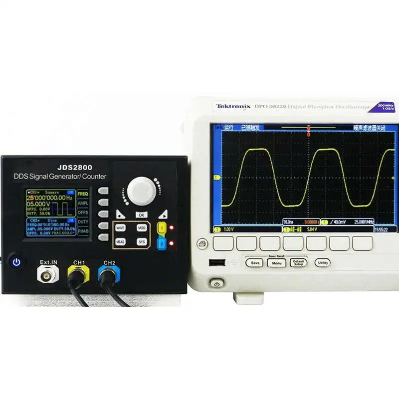 Jds2800 15Mhz Dual-Channel Dds Function Signal Generator Ac100-240V Arbitrary Waveform Signal Generator with Software Signal Sou