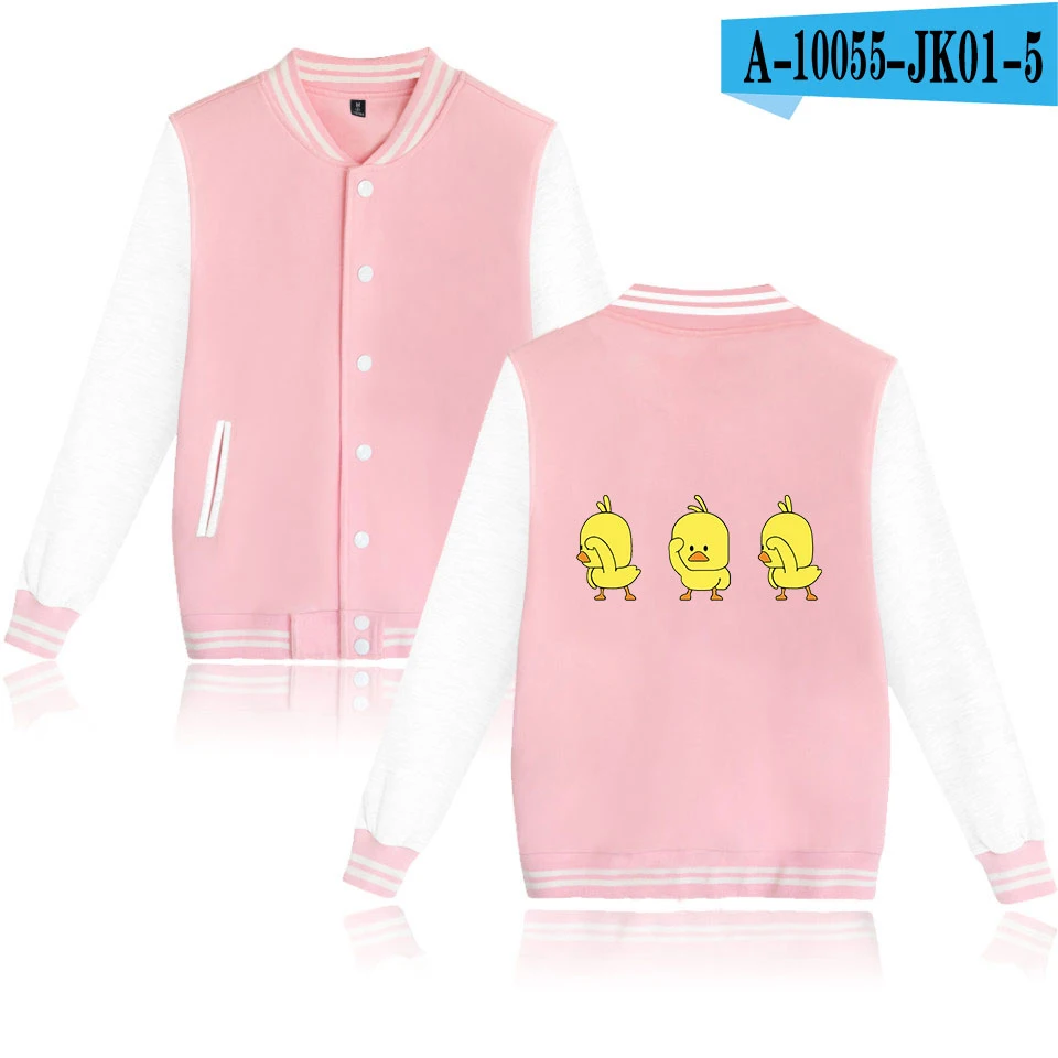Pink Новинка, SOCIDL DUCKS, модная куртка, Повседневная зимняя женская K-pop хип-хоп куртка для фанатов, sala,, бейсбольная куртка, одежда - Цвет: Pink
