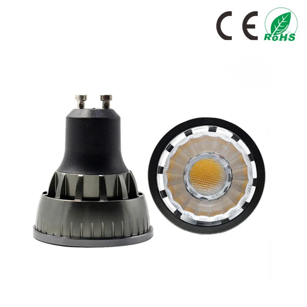 5 шт./лот Светодиодная лампа COB E27 GU10 E14 9 Вт/12 Вт/15 Вт 20 25 110 В 220 точечный Светодиодный