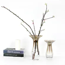 Скандинавский широкий рот галстук капли воды прозрачная стеклянная Цветочная композиция для вазы гостиной украшение стола украшения