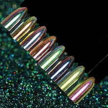 Nails Art Dip порошок для ногтей Блеск для ногтей голографический лак для маникюра сухой хромированный пигмент погружающийся порошок ab21