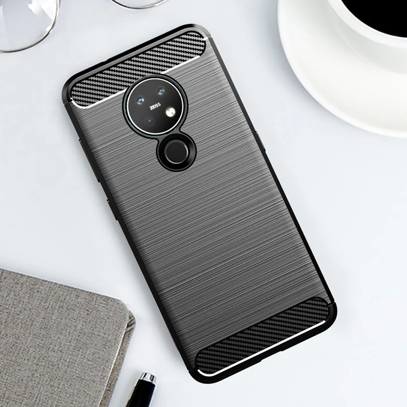 Для Nokia 7,2 чехол Силиконовый прочный Броня мягкий чехол для Nokia 6,2 чехлы для телефонов Fundas Coque
