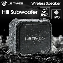 Lenyes 5 Вт наружный НЧ динамик TWS Bluetooth беспроводной динамик IPX7 портативный маленький музыкальный плеер коробка TF SD карта бас громкий динамик S105