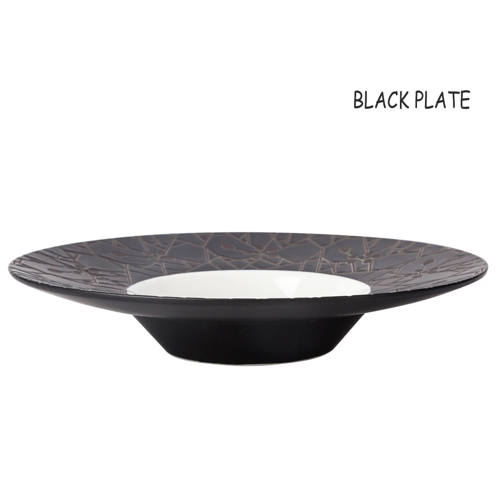 black plate