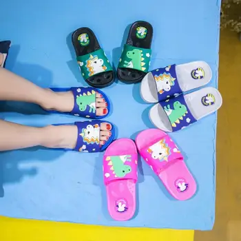 

JY Children boys girls summer dinosaur PVC beach Slippers Non-slip home bath shoes 8kinds 26-35 D14 XQ01