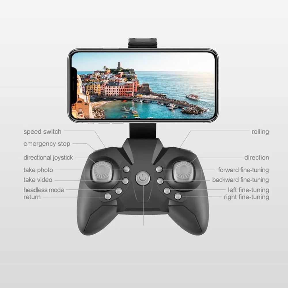 Foldable RC Drone LF606 Mini Wifi FPV Optical Flow Position Remote Control Aircraft  No Camera