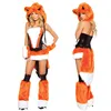 Adult Women Sexy Orange Halloween Party Fox Outfit Fancy Animal Cosplay Costumes 1