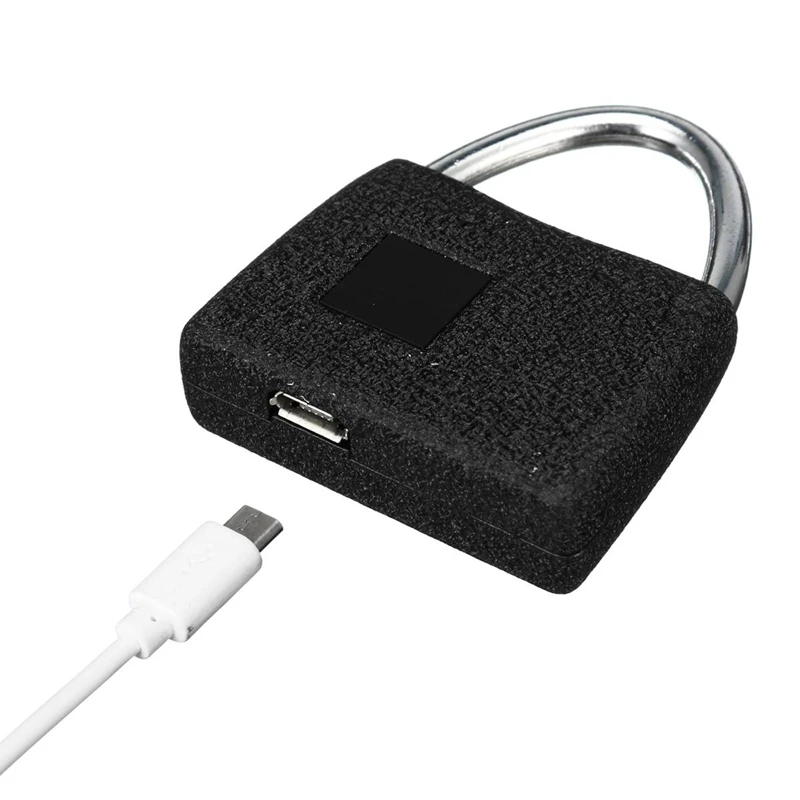Замок отпечатков пальцев Противоугонный замок безопасности без ключа Usb зарядка дверной замок Умный Замок