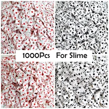 

1000Pcs Fruit Poker Slices Charms Addition For Slime Diy Lizun Filler Slime Accessories Supplies Clay Decor Nail Art Toy