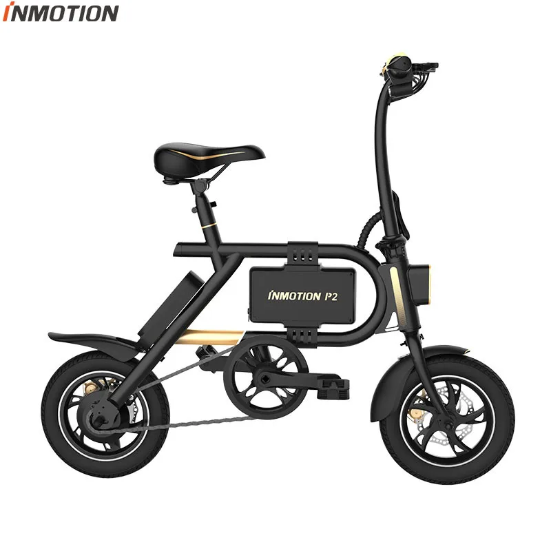 Складной велосипед Inmotion P2F P2 E, 36 В, 23,2 Ач/7,8 Ач, аккумулятор 350 Вт, 30 км/ч, 12 дюймов, CE FCC, мини электрический велосипед